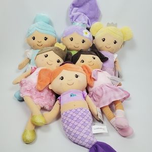 Cuddle & Co Russ Soft Plush Baby Princess Mermaid Ballerina Angel School Girl